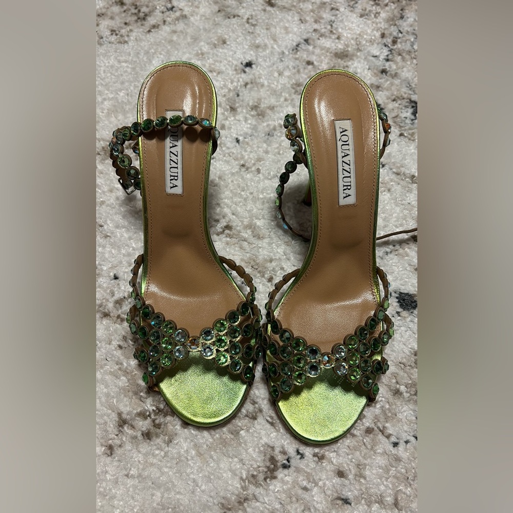 Green sandals